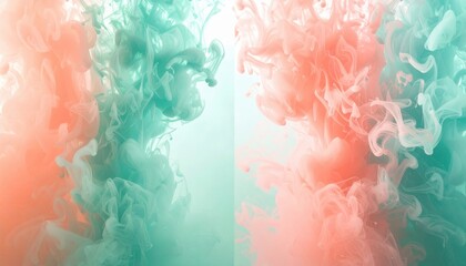 Poster - Dynamic color flow abstract art studio digital artwork minimalist aerial view visual concept for creative design
