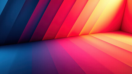 Poster - A minimalistic 3D background vision featu realistic 4K resolution and vibrant color gradient creating a visually stunning side angle abstract scene.
