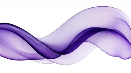 Poster - ethereal flow: soft, flowing, violet-hued shapes cascade across the frame, their translucent forms i