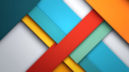 Poster - Vibrant Abstract Colorful Overlap Designs 