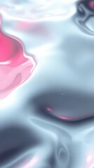 Leinwandbilder - Swirling colors of pink and silver dance gracefully in an abstract representation of fluidity and emotion