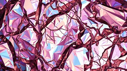 Poster - Intricate interplay of colors and textures create a mesmerizing visual tapestry in a surreal landscape of light and shadow