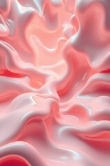 Poster - Soft pink waves ebb and flow in a mesmerizing display, evoking a sense of tranquility and fluidity