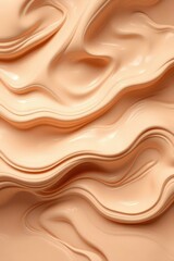 Leinwandbilder - Beautifully flowing texture mimicking natural skin tones in an artistic display of movement and elegance