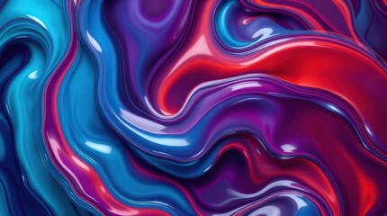 Leinwandbilder - Vibrant swirls of color dance together in a mesmerizing abstract display of creativity and artistry