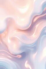 Aufkleber - Soft swirls of pastel colors dance gracefully, creating a serene and calming atmosphere of abstract elegance