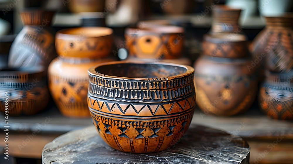 Samoan tanoa bowl used for kava ceremony, centered wooden item Stock ...