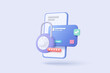 © Issara - 3D credit card money financial security for online shopping, online payment with payment protection. shopping with mobile phone password security. 3d finance vector icon render illustration