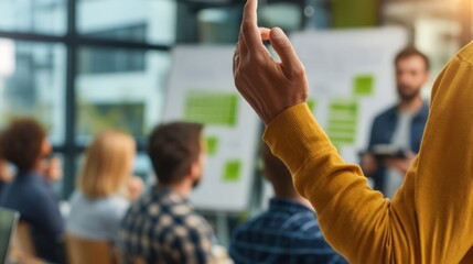 Poster - Engaging Business Meeting with Presentations and Team Collaboration