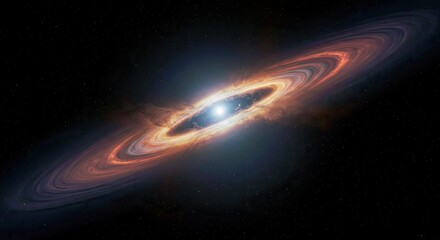 Wall Mural - dramatic visualization: proplyd 133-353 - evaporating protoplanetary disk