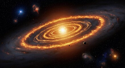 Wall Mural - visualization: kapteyn's star system - ancient past depiction