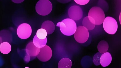 Poster - A dark room lit by purple and blue lights