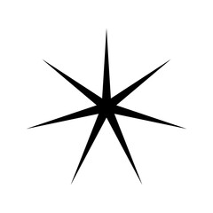 Wall Mural - sparkle vector icon. shine symbol illustration. star sign or logo.
