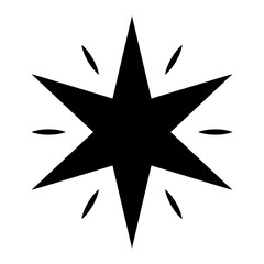 Wall Mural - sparkle vector icon. shine symbol illustration. star sign or logo.
