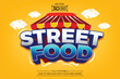 © Ali - Street food text effect font editable typography 3d text