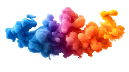 Fototapete - A Vibrant Display of Colorful Smoke in an Abstract Form Creating a Dynamic Visual Experience