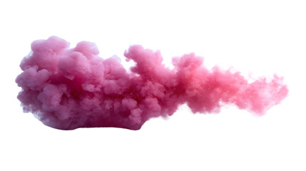 Aufkleber - Vibrant Pink Smoke Cloud: A Stunning Display of Colorful Aesthetics in Motion