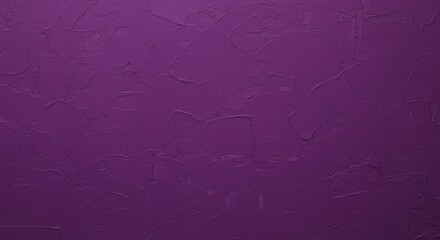 Poster - Close-up of textured purple wall with visible brushstrokes, creating an abstract and artistic background for design and creative projects