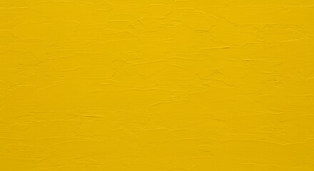 Poster - Textured yellow painted background with brushstrokes, revealing artistic texture, ideal for abstract art, background, or wallpaper, adding a vibrant and sunny aesthetic.