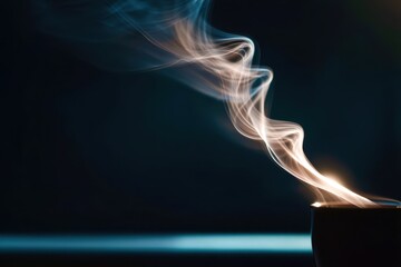 Poster - A smoke trail is coming out of a cup