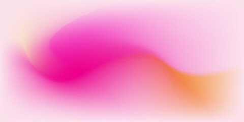 Leinwandbilder - Swirling shades of pink and orange blend together. Vector background