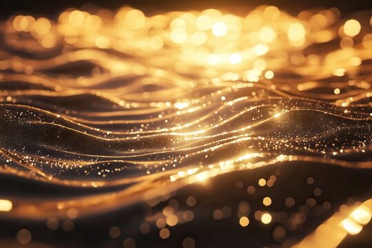 Background moves softly, light ripples glow shimmer