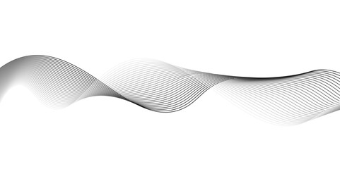 Fototapete - Background texture and pattern Image, Modern grey wave on white background. on checkerboard transparent background.banner design adobe illustration.