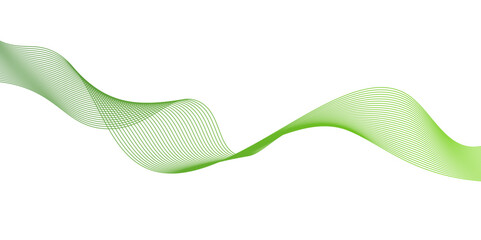 Fototapete - Modern abstract green wave liquid lines background.dots on a whit clean and fresh background,Frequency sound wave lines and technology curve lines,green wave lines frame,	