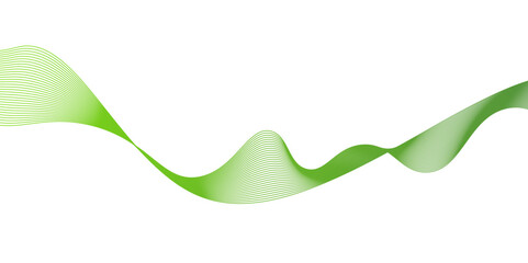 Fototapete - Modern abstract green wave liquid lines background.dots on a whit clean and fresh background,Frequency sound wave lines and technology curve lines,green wave lines frame,	