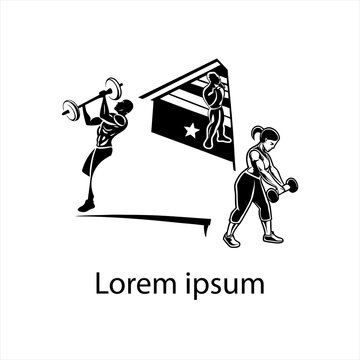 Modern logo design for GYM
