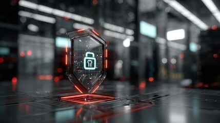 Poster - Cybersecurity in Industrial Automation provides a digital shield to defend factory networks against potential cyberattacks and threats