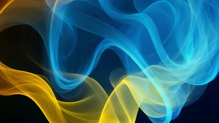 Poster - abstract smoke art: captivating the essence of fluidity and ethereal beauty, this photograph showcas