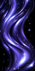Aufkleber - abstract background with delicate, dynamic waves in purple tones, creating a fluid, ethereal effect.