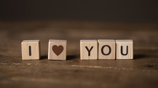 wooden blocks spelling out 