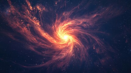 Wall Mural - Stunning Cosmic Swirl of Colors in Deep Space Galaxy Formation