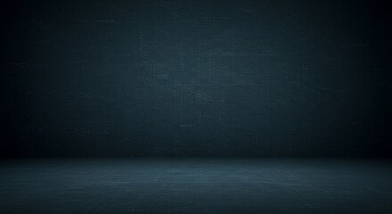 Poster - A dark blue wall with a large empty space