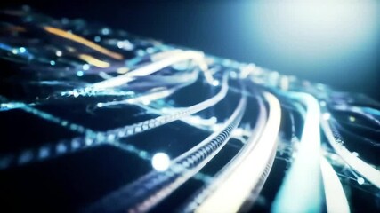 Poster - Abstract Network of Interconnected Wires in Motion