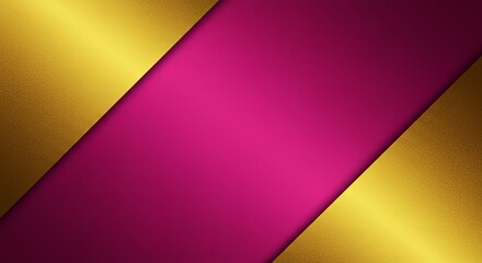 Poster - A gold and pink background with a gold stripe