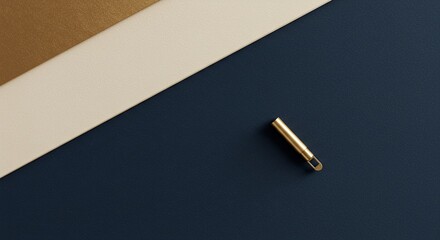 Aufkleber - A gold colored object is on a black and white background