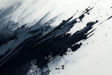 Fototapete - 	•  Dynamic abstract art with splattered textures and expressive movement 