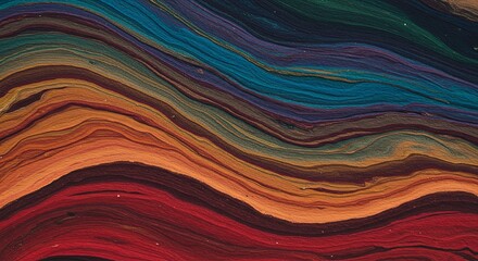 Poster - A colorful, multi-colored, and textured piece of art
