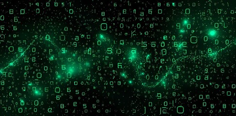 Poster - The dynamic visualization of digital data streams gives rise to a vibrant network within a virtual environment