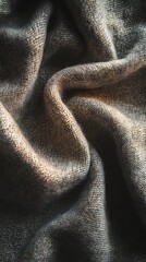 Poster - Subtle texture of folded fabric, capturing the play of light and shadows