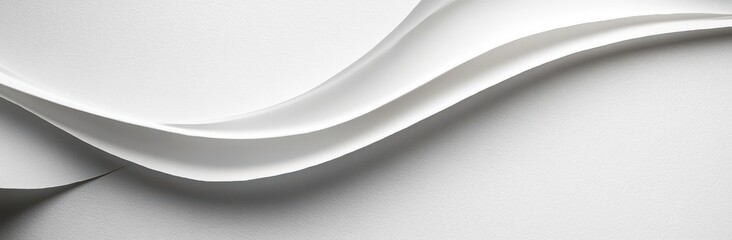 Poster - Abstract White Wave Form on Textured Background