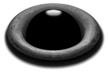 Leinwandbilder - Modern art sculpture invites contemplation on form and void in a minimalist setting