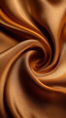 Poster - Abstract swirl pattern in shades of brown resembling chocolate or caramel.