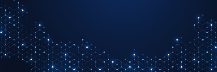 Aufkleber - Abstract digital blockchain cube blocks concept. 3D big data cubes quantum computer technology idea. Artificial intelligence data core cubes design element