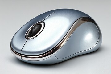 Poster - Sleek modern computer mouse designed for comfort and efficiency in a minimalist workspace setting