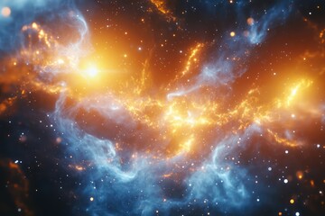 Wall Mural - Colorful abstract nebula