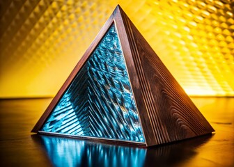 Aufkleber - Abstract Blue Triangle Geometry Background: Strong Surreal Texture